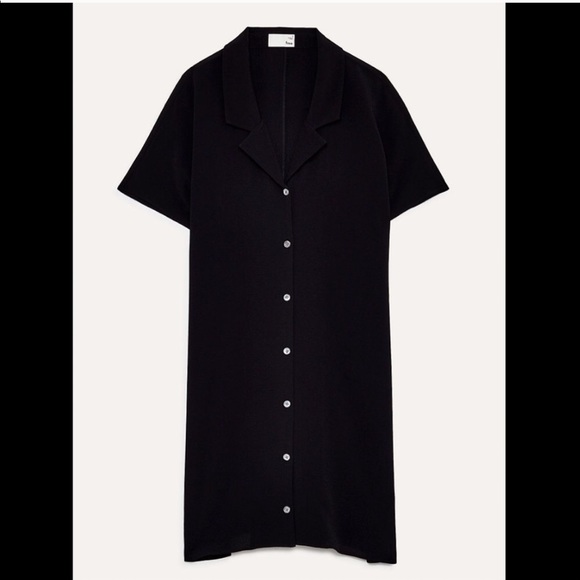 Wilfred Black Button Up Dress - Picture 1 of 3
